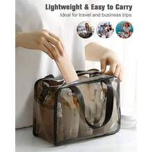 FERYES Large Travel Makeup Brush Holder Magnetic Antifall Out Silicon Portable Cosmetic Face Brushes Holder Soft And Sleek Makeup Tools Anizer For Travel 8.27 2.36 1.57 - Khaki - View 6