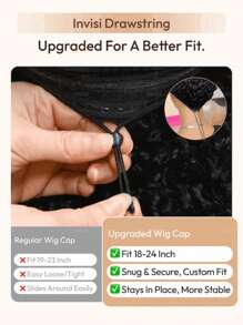 UNice 7x5 Bye Bye Knots Lace Closure & 13x4 Pre-Everything™ Lace Frontal Natural Black Bouncy Water Wave Curly Drawstring Wig Bleached Invisible Knots Put On And Go Glueless Human Hair Wig Pre Cut Lace Pre Plucked 150% Density