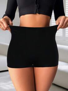 女士高腰无缝安全短裤，冰丝面料，女士安全裤，女士平角内裤，女士骑行短裤，女士束腰塑身衣，性感提臀塑身衣，瑜伽短裤