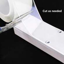 1 PC Super-Strong Double-Sided Adhesive Tape, High-Adhesion Double-Sided Tape That Leaves No Residue, Hole-Free Acrylic Transparent Tape, Waterproof Magic Tape, Washable And Reusable Waterproof Transparent Double-Sided Tape, Suitable For Kitchen, Bathroom, Home, Wedding Decorations, And Car Stickers.