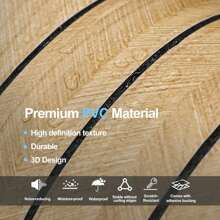 Wooden Flat Noodles 3D Wallboard - Sound Insulation Self-Adhesive Wall Sticker, Thickened Moisture-Proof Removable PVC Flat Noodles Wallpaper And Foam Board, Used For Home Decoration, 3d Three-Dimensional Waterproof Moisture-Proof Living Room TV Background Wall, Wood Grain Rental Room Decoration Supplies