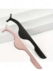 1 件不锈钢睫毛镊子、睫毛延长镊子、睫毛去除镊子、女士假睫毛胶水涂抹工具 - 彩色 - 查看 14