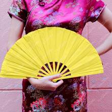 GRUPO CARNAVALLIA Abanico de Mano Pericón, Abanicos Porras pericón Grande Truena al abrir, Accesorio para Festivales, Conciertos, Baile, Recuerdos - Amarillo - Ver 10