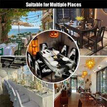 1/4/5/6/7/36pcs Halloween Theme, GhostPrinted Chair Covers / Chair Cover Set, Suitable For Indoor Home Restaurant, Hotel Modern Daily Decoration,Party Decoration,Wedding Decoration,Dining Room Decoration,Kitchen Decoration,Tablecloth Suitable For Square Tables, Elastic Chair Covers Can Be Washed