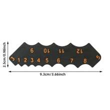 测量圆曲率半径的圆角规，测量仪器的尺子