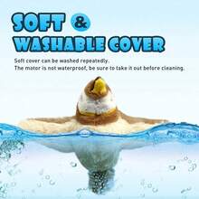 1 件随机颜色猫玩具，互动逼真的知更鸟飞翔和飘动猫薄荷，羽毛用弹力绳悬挂，自动鸣叫小猫玩具，适合室内猫自玩麻雀鸟设计宠物毛绒玩具可咀嚼耐用猫吱吱叫玩具，适合猫和狗互动供应宠物仿真鸟毛绒玩具带声音 - 棕色 - 查看 6