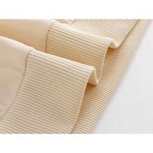 Teen Girls Pullover With Ribbed Cuffs And Long Sleeve Crew Neck Sweatshirt For Older Teen Girl And Teens. Simple And Stylish, Perfect For Casual Everyday Wear, With Rich Print Details, Perfect For Fall And Winter. - Apricot - View 6