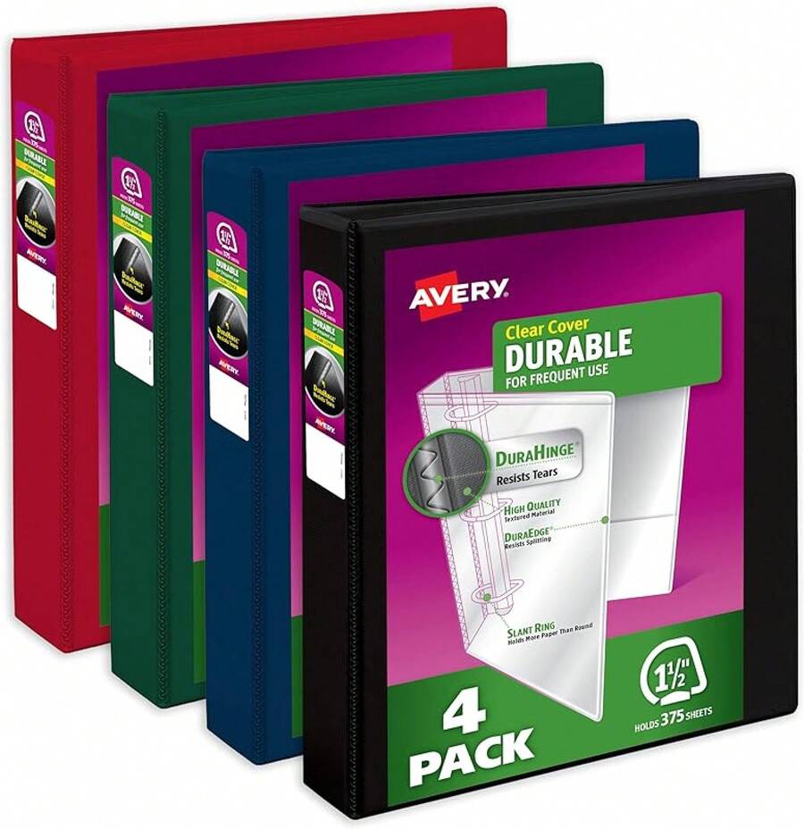 Almacenamiento de archivos Durable View 0.5 Black - Estilo Surtido 1 - Ver 1