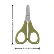 1pc Mini Stainless Steel PE Line Cutter, ABS Non-Slip Handle, Strong Cutting For Fishing Line/Lead Wire/Fine Iron Wire, Portable Fishing Scissors, Essential Fishing Tool - Multicolor - View 8