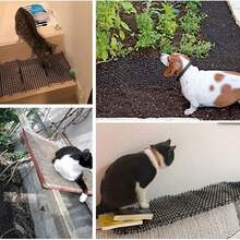 Tapete repelente para gatos, tapete para fezes com espinhos, repelente para gatos em móveis internos, cerca de jardim externa com barreira para animais