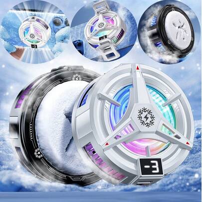 手机散热器 Magsafe 吸盘半导体散热器 背夹式手机散热风扇 手机散热器