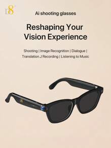 D8 人工智能翻译智能眼镜,带人工智能翻译的智能眼镜,支持 110 多种语言,扬声器太阳镜,带音乐播放和免提通话功能的音频眼镜,内置麦克风和扬声器的男女多功能耳机眼镜,智能无线耳机太阳镜,男女通用,开放式耳机,运动/户外紫外线防护和语音控制,会议贸易业务 - 彩色 - 查看 7