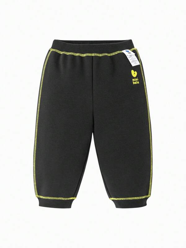 mini bala Baby Boys Jogger Pants 2025 Fall Soft Stretch Sweatpants