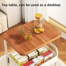Storage Island & Carts - White - View 4