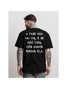 Basic T-Shirt Good Phase Graffiti Casual Shirt Blouse Unisex Male Female 100% Cotton Top Premium Streetwear New Release Immediate Shipping Various Colors!! Plus Size - 黑色 - 查看 1