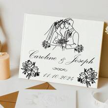 Personalisiertes weißes, grünes, rosa Hochzeitsgästebuch, individuelles Gästebuch, Verlobungsempfangs-Unterschriftenbuch, Hochzeitsjahrestags-Buch, Bridal-Shower-Geschenk, multifunktional, ornamental, wiederverwendbar, exquisit, stilvolle, hochwertige, farbige, moderne, individuelle, einzigartige, ideale Geschenke für ihn, ideale Geschenke für sie, Freund, Vater, Freundin, Mutter, Familie, Freunde, Teeraum, Zuhause, Garten, Büro, für Jahrestage, für Valentinstag, für Muttertag, für Geburtstage, für Vatertag, für Abschluss, für Hochzeiten, für Einweihung