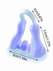 可调节鼻夹 - 透明鼻夹 - 可重复使用，无香料，无需电池，适用于多种场景，提升美观度和舒适度 - 彩色 - 查看 5