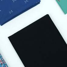 - Black 100% Cotton Fabric By The Yard For Sewing DIY Crafting Fashion Design Washable Cloth Bundles Voile; Full Width Cuttable39 X 55inches ( 100x140cm) ( Black Solid)