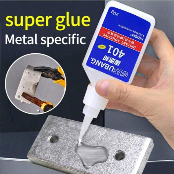 1/2pcs 401 Powerful Instant Glue, 403 Adhesive For Metal, Plastic, Ceramics, Rubber, Wood, Acrylic, Billiard Head, Scalp Accessories, Jewelry, Shoe Repair, 502 Quick-Drying Adhesive