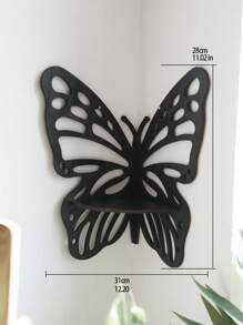 Butterfly Crystal Corner Shelf,Crystal Shelf Display Wooden Boho Wall Shelves,Crystal Holder Shelves Stands Christmas Home Decor,School Supplies,Back To School