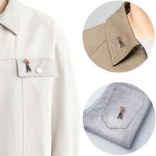 Warner Bros 官方授权恐怖电影珐琅别针套装 1/3 件 Beetlejuice Freddy Jason 胸针锌合金翻领别针适用于夹克背包衣服 DIY 装饰时尚配饰完美的日常穿着必备生日特殊场合的绝佳礼物选择高品质工艺与鲜艳的色彩和复杂的细节为您的服装增添一丝怪异的乐趣非常适合电影爱好者收藏家和经典恐怖喜剧电影的粉丝 - 彩色 - 查看 7