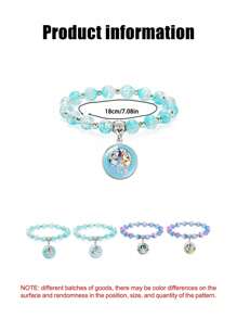 Bluey 1 قطعة سوار أنمي لعائلة كلاب بلوي وبينجو، أساور كاواييي أنيقة، هدية تذكارية لحفلات الأعياد والمناسبات، إكسسوارات زخرفية