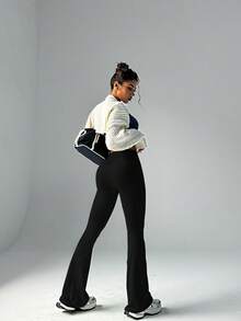 FWH 时尚休闲极简提臀蜜桃塑形优雅街头复古显瘦低调奢华俏皮可爱青春校园经典拉长腿部线条浪漫简约三件套活力高端美拉德紧身高腰百搭多色喇叭裤新品欧美风收腹运动阔腿瑜伽裤紧身裤春季 - 彩色 - 查看 6