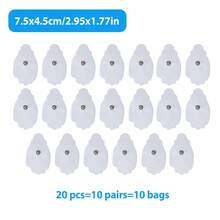 Self-Adhesive Electrode Pads, High Quality Reusable Electrode Pads, EMS Massage Pad Replacement Parts, Suitable For TENS Pulse Digital Massager, 3.5mm Connector Muscle Stimulator - Multicolor - View 26