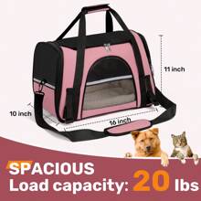 Secure Zipper Anti-Escape Pet Carrier Backpack | Spacious Ventilated Foldable Cat/Dog Travel Bag | Car & Airline Approved Collapsible Cage With Breathable Design