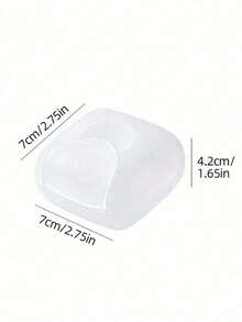 1pc Clear Soap Box Plastic Portable Waterproof Sealed Leakproof Soap Savers Case Container For Bathroom Camping Gym Travel Bathroom Accessories Solid Color Soap Holder Box Creative Covered Sealing Soap Dish Fashion Handmade Soap Holder With Drainage For Home & Travel - Multicolor - View 12