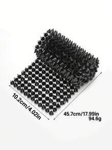 1 包塑料锥形尖刺铆钉，适用于万圣节圣诞节节日装饰，可用于夹克、鞋子、包包、工艺品，颜色多样