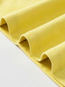 mini bala Baby Boy Contrast Raglan Sleeve Cartoon Print Top - Honey Yellow - View 11