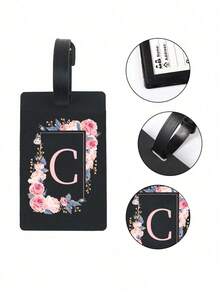 首字母 A-Z 行李牌、花卉和首字母图案、PVC 行李名牌、嘉年华邮轮行李牌、个性化行李牌、可爱行李牌、行李箱 ID 牌、地址卡登机牌、便携式标签行李箱挂牌、可书写的行李箱标签、可调节行李箱标签、旅行必需品、旅行必备品、邮轮必需品、学校配件、返校用品、学校用品包