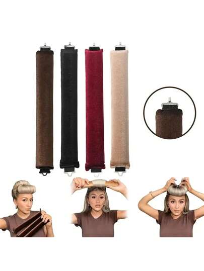 3 Stück große Wellen windlos, hitzefrei Lockenstab für glattes Haar, Federkopf Lockenstab, wellenförmiger Lockenstab, Handtuch Lockenstab, elastischer Lockenstab, Lockenstab (zum Locken von Haar), Lockenstab (zum Locken von Locken)