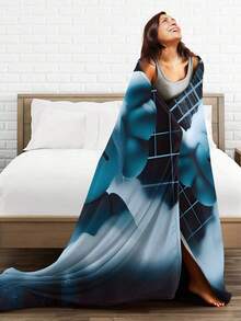 1Pc Kawss Kawaii Kaw Anime Flannel Blanket Gift Cover Blanket, Cozy Plush Flannel Fleece Printed Blanket, Double Blanket, Lightweight Plush, Bed Decoration 50x40inch