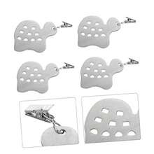 QY PRETYZOOM Stainless Steel Tablecloth Clips Taoge Table Cloth Holders Easy Install Fixator For Indoor Outdoor Use 2216 - as pic - View 3