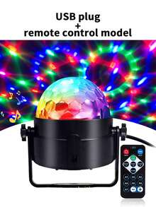 LED Mini Magic Ball Projection Light Stage Light Colorful Rotating Magic Ball Atmosphere Light Starry Sky Light Dreamy Romantic Room Photo Shooting Festival Birthday Gift For Others - Multicolor - View 12