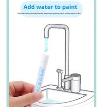 1 cuốn sổ vẽ màu nước ma thuật, sổ vẽ tái sử dụng, tranh vẽ màu nước thủ công, sách tô màu, sách vẽ màu nước ma thuật giáo dục, sổ vẽ tái sử dụng, bộ dụng cụ vẽ hoạt động nghệ thuật, chủ đề đại dương, động vật, phương tiện giao thông, khủng long, thích hợp cho năm học mới, tiệc Giáng sinh, sinh nhật, bộ quà tặng sáng tạo cho ngày lễ, bộ dụng cụ thủ công nghệ thuật (màu bút ngẫu nhiên) - Nhiều màu - Xem 8