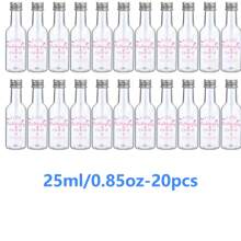 5/20/60/100PCS Mini Liquor Bottles – Versatile & Portable Plastic Containers With Airtight Seal For Spirits, Juices & Sauces – Leak-Proof, Shatterproof Plastic Mini Bottles With Airtight Latch Caps: 0.85oz/1.7oz/3.3oz/5oz Reusable Hand Washable Containers For Food Contact, Party & Wedding Favors Thanksgiving, Halloween, And Christmas Are Applicable