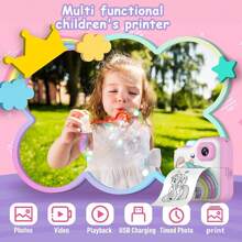 Instant Print Camera For Kids, Christmas Birthday Gift For 6 7 8 9 10 Years Old Girls, Kids Camera Instant Print, Portable Travel Camera Toy For 3-12 Years Old Girls, Fun & Educational Toy For Boys & Girls
