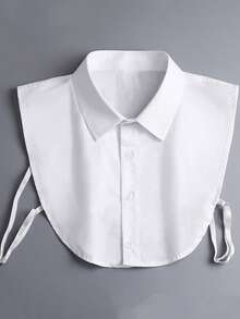 1pc Men's Multi-Color Cotton Detachable Pointed Collar - Handmade Fake Collar - View 6