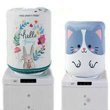 1 pieza Cubierta de tela elástica para dispensador de agua de 5 galones, cubierta universal para contenedor de agua de 18.9L