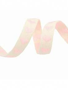 1 pieza de cinta de rizo de algodón con estampado de corazón, 3 tamaños para ramos de flores, envoltura de pasteles y regalos, manualidades DIY