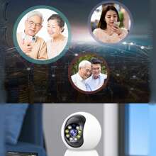 1pc/2pcs Smart Camera, Indoor/Outdoor Camera, 2.4GHz Home Security Camera System, Fixed Lens & Dome Camera Combination, 360 Degree Wide View, Motion AI Tracking, Two-Way Audio, Mobile Alarm Monitoring