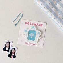 照片钥匙扣架 Y2K 钥匙扣饰品配件 DIY 照片相框钥匙圈迷你相册钥匙扣 Kpop 物品、学校用品、返校