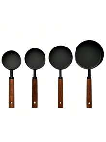 Stainless Steel Measuring Spoon Set, Multi-Functional Kitchen Tool, Stainless Steel Measuring Cup With Acacia Wood Handle, Measuring Spoon Set Is A Baking Tool Suitable For Dry Goods And Liquids, DIY Seasoning Spoon, Perfect Gift For Baking Friends