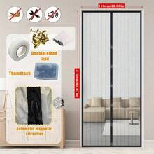 All-New Upgraded Strong Mosquito Repellent Magnetic Screen Door - High-End Thickened Polyester Mesh, No Drill Design, Self-Closing Anti-Mosquito, Pet Friendly, Suitable For Living Room/Bedroom/Balcony/Kitchen - Multicolor - View 14