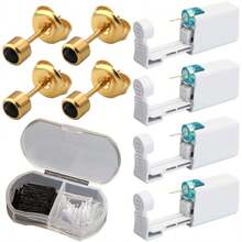 5pcs Ear Piercing Kit With Plastic Earrings For Ear Infection,Disposable Ear Piercing Gun Built-In Earrings Stud - A2 - View 21