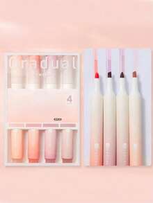 4支装彩色荧光笔，大容量荧光笔，学生文具彩色荧光笔