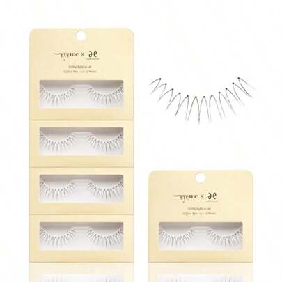 GAOEYEME Eyelash X Artist Collaboration NO.02 5 Set Pack Lightweight False Eyelashes Wispy Lashes For A Flawless Natural Look Perfect For Daily Wear Comfortable Fit KBeauty4023